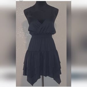 Elegant Navy Tiered Dress